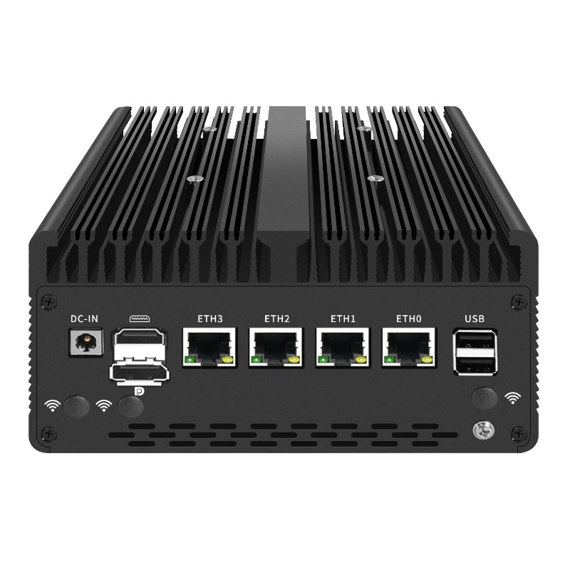 Fanless Mini PC Pentium 8505/C - Pfsense Firewall Router 2.5G 4 I226 recension och pris